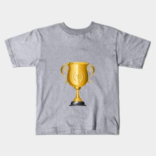 Gold Trophy Cup Kids T-Shirt